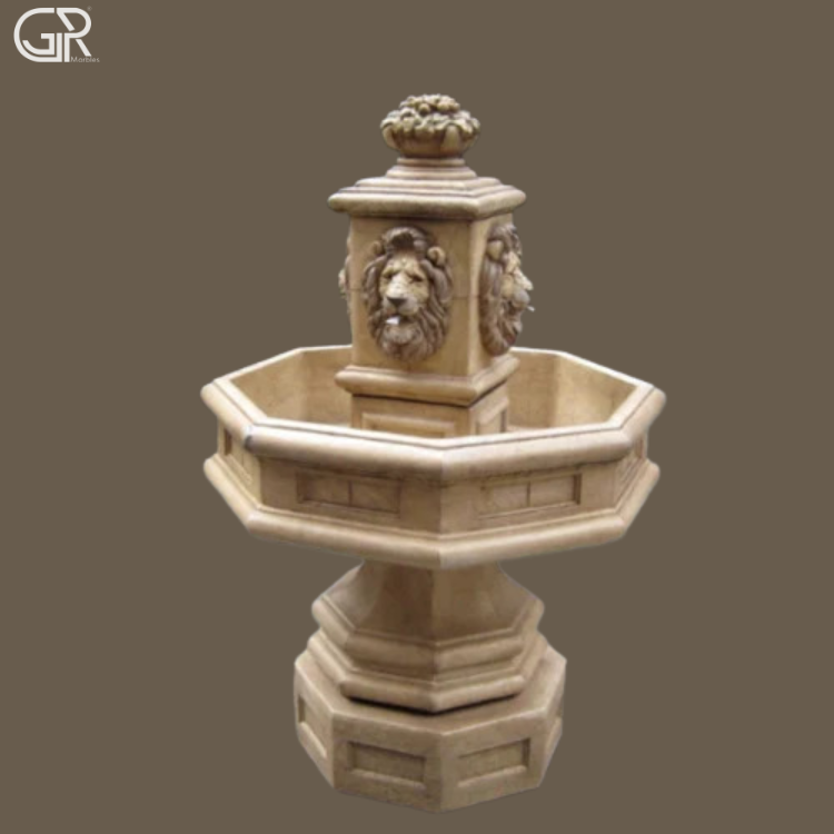 Outdoor Sandstone Water Fountain, (Ht-4ft)