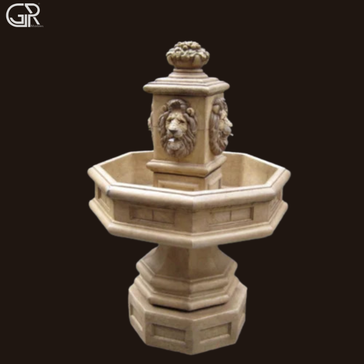 Outdoor Sandstone Water Fountain, (Ht-4ft)