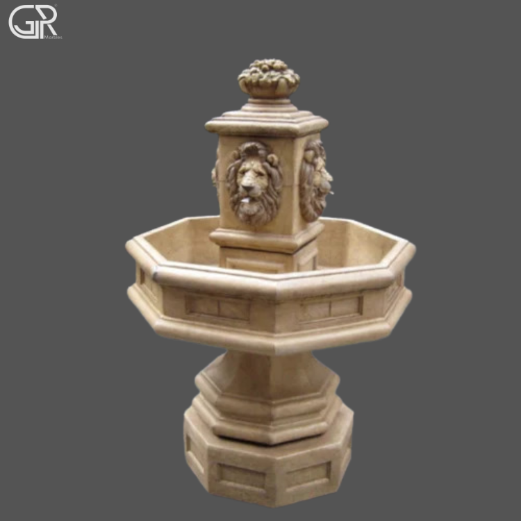 Outdoor Sandstone Water Fountain, (Ht-4ft)