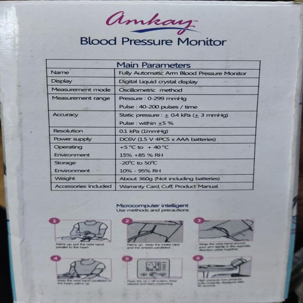 Amkay Product Blood Pressure Monitor