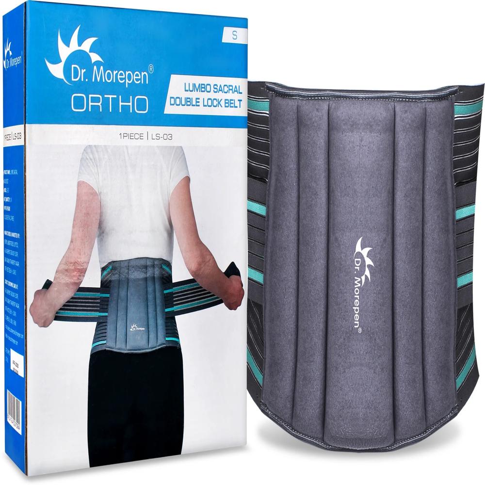 Dr. अधिकpen Ortho Lumbo Sacral Double Lock Belt LS03Flexi Back Splints Double Pull Mechanism Back / Lumbar Support