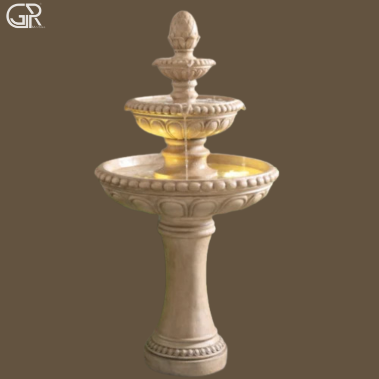 Sandstone Garden Water Fountain, (Ht-5ft)