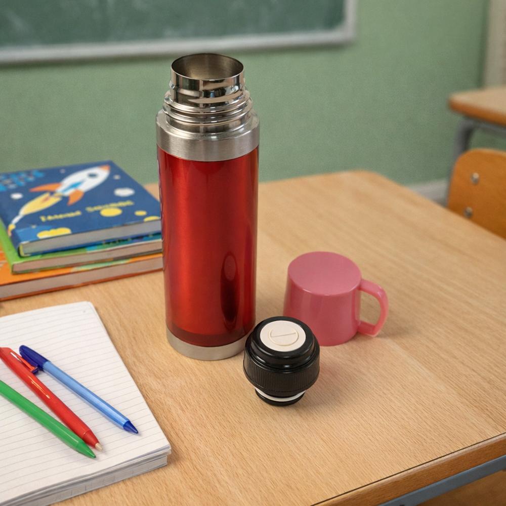 Insulated Travel Mug Bottle with Handle Lid (500 ML)