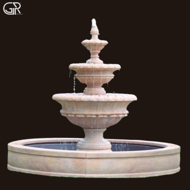 Great Shape Stone Water Fountain, (Ht-6ft)