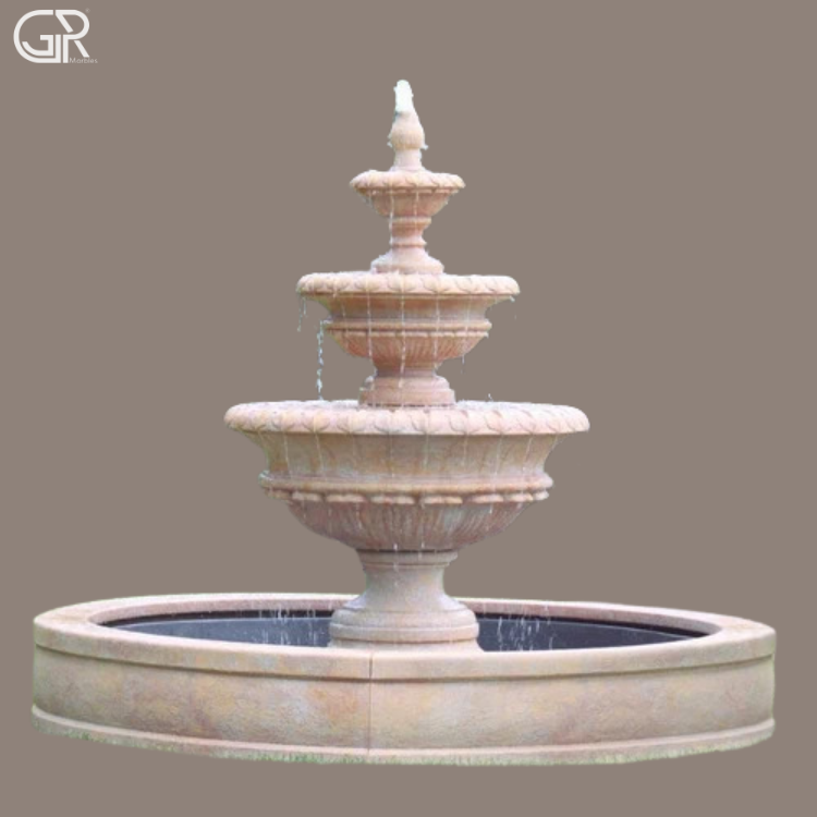 Great Shape Stone Water Fountain, (Ht-6ft)