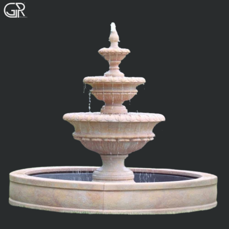 Great Shape Stone Water Fountain, (Ht-6ft)