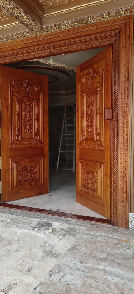 Interior Teak Wooden Double Door