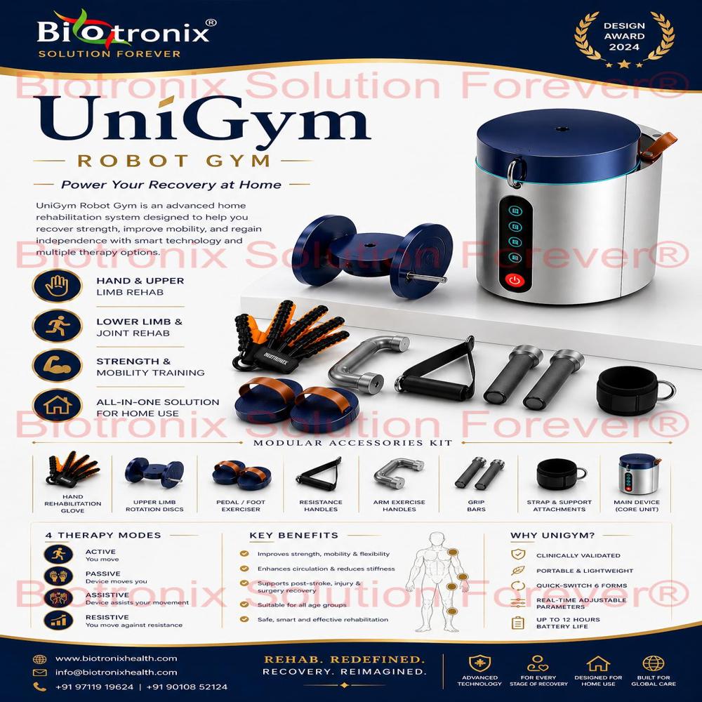UniGym Physical Rehabilitation Robot Gym for Muscle Activation