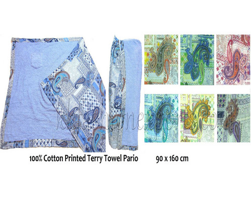 स्रोत प्रिंटेड टेरी तौलिया पारियो