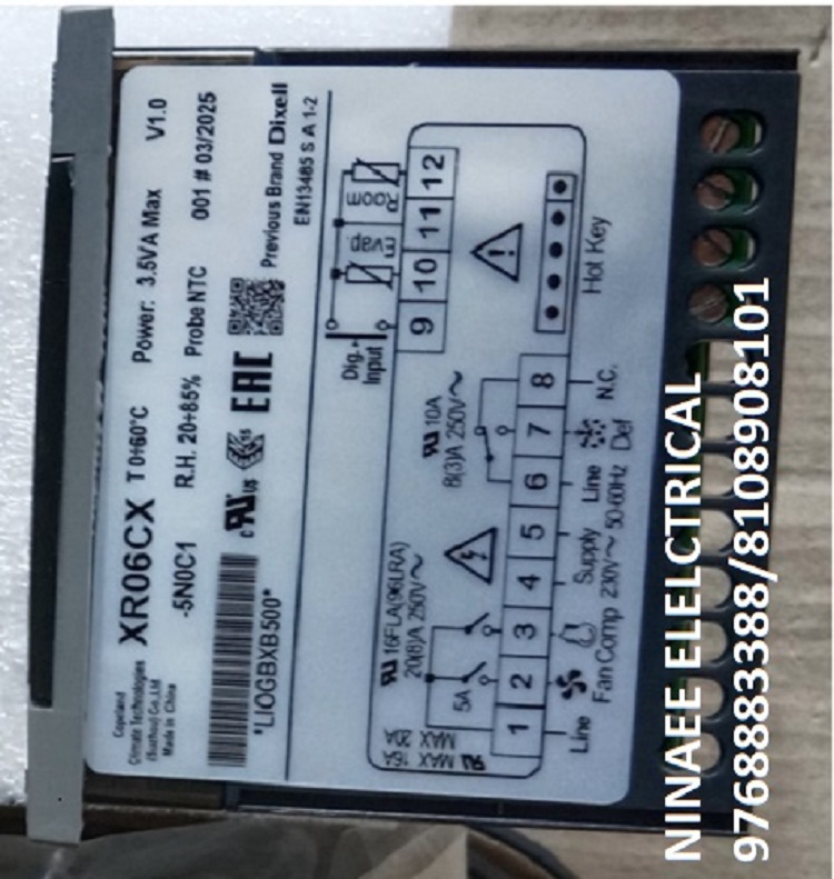 DIXELL CONTROLLER XR06CX-5NOC1