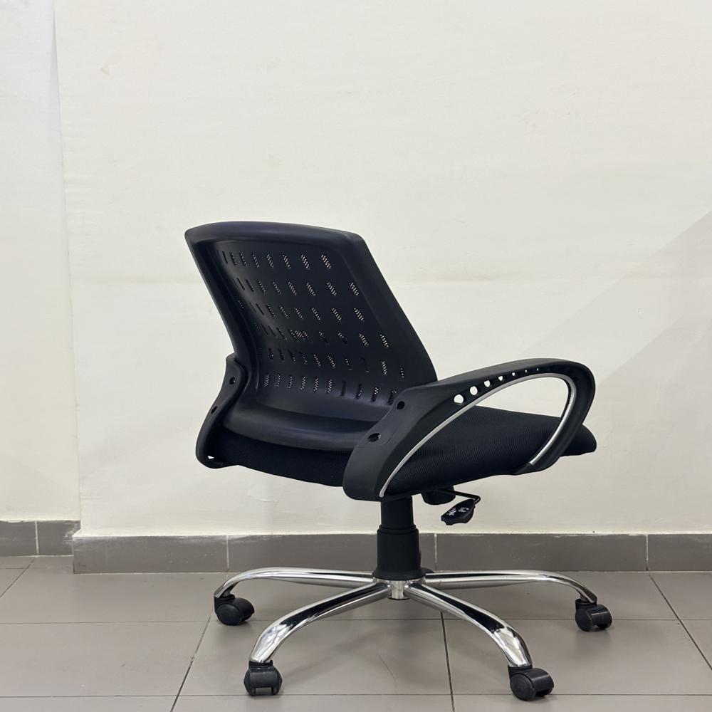 Sensual Mid Back Ergonomic Breathable Mesh Back Desk Office Chair (Black)
