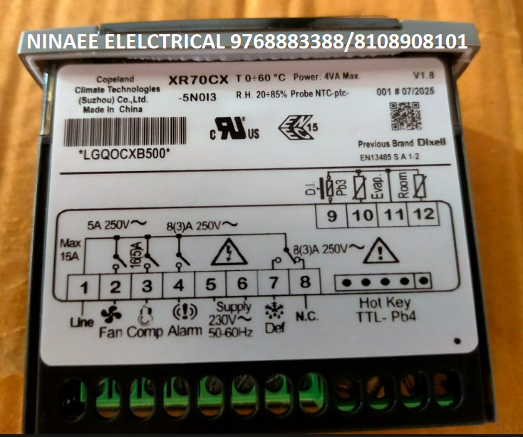 DIXELL CONTROLLER XR70CX-5NOC1