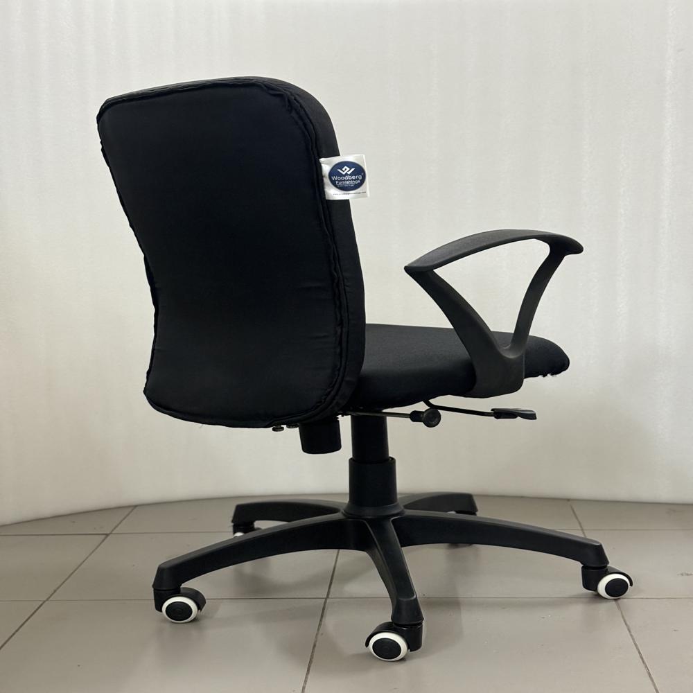 Epoch Mid Back Ergonomic Revolving Office Desk Chair Black