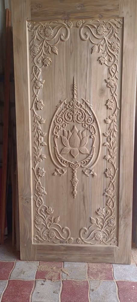 Kerala Teak Wooden Framed Double Door