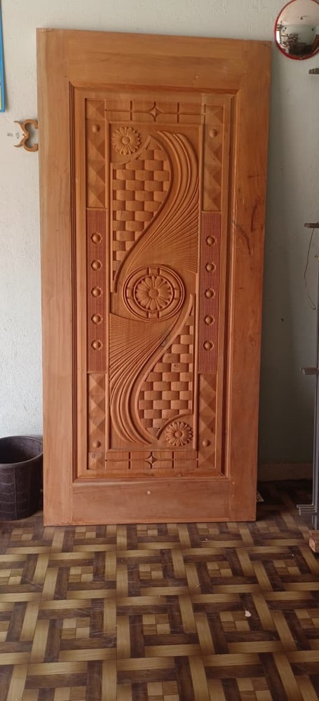 Kerala Teak Wooden Framed Double Door