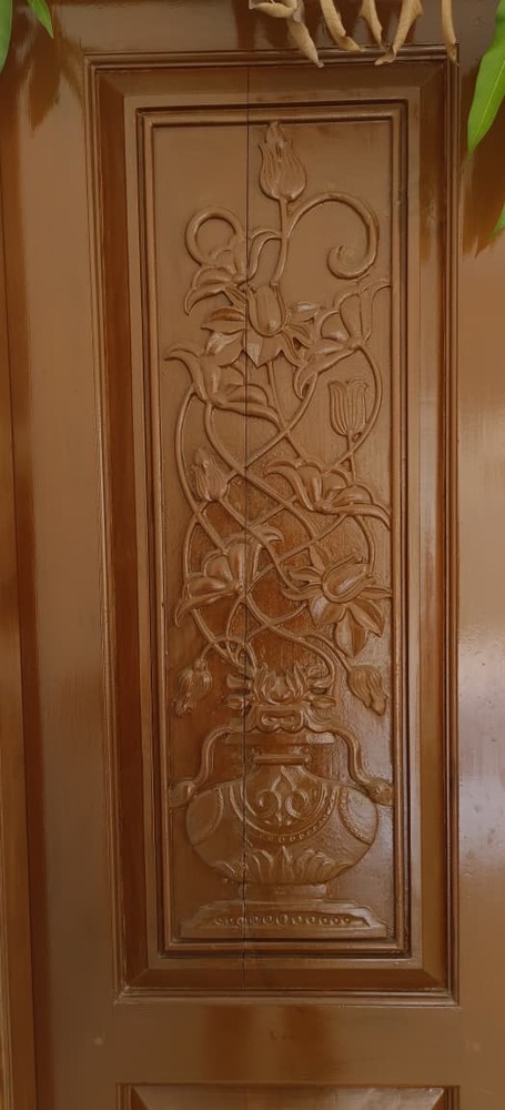 Kerala Teak Wooden Framed Double Door