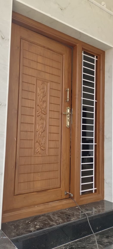 5.5 Feet Teak Wood Designer Door