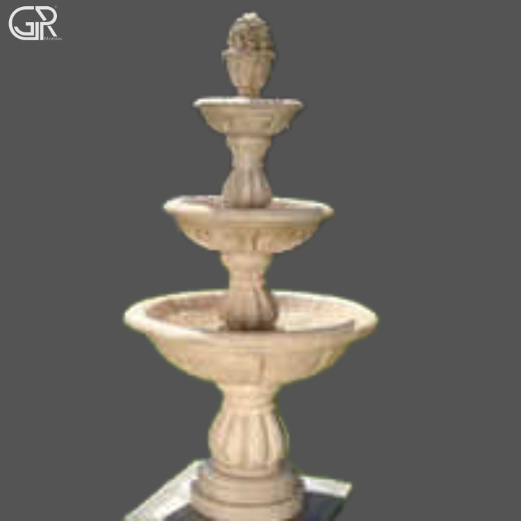 Outdoor Sandstone Fountain, (Ht-4ft)