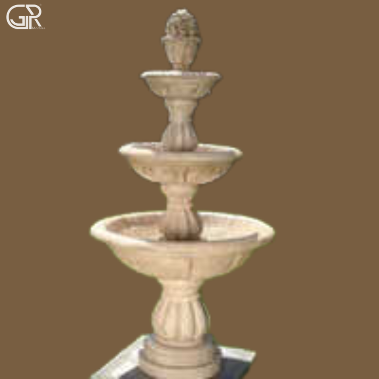 Outdoor Sandstone Fountain, (Ht-4ft)