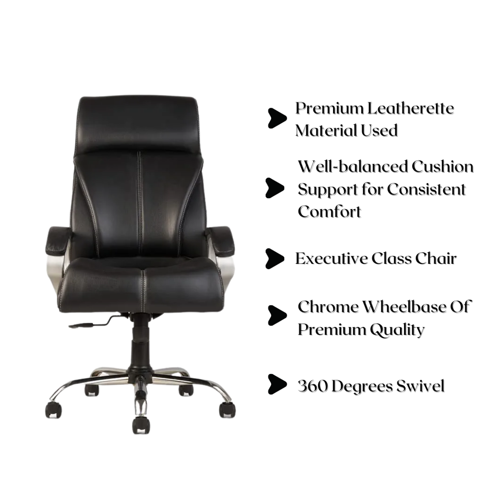 Royale High Back Boss Revolving Office Chair Black 
