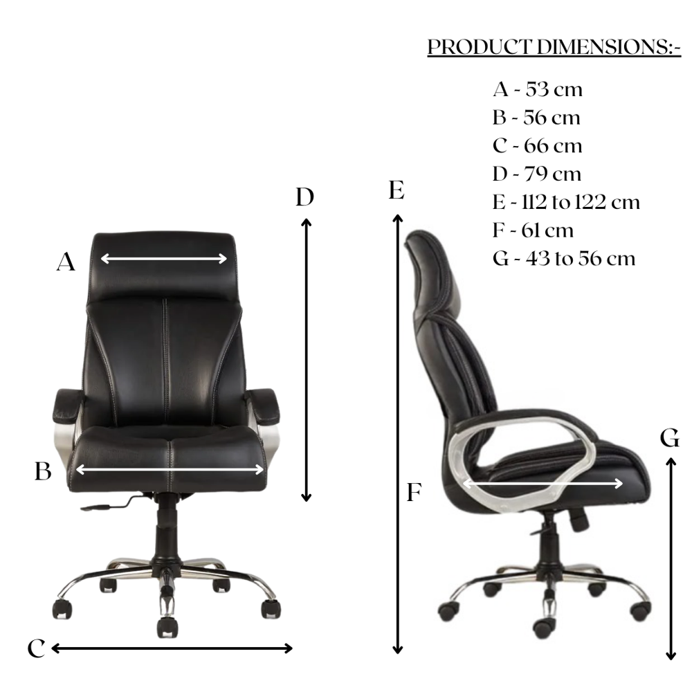 Royale High Back Boss Revolving Office Chair Black 