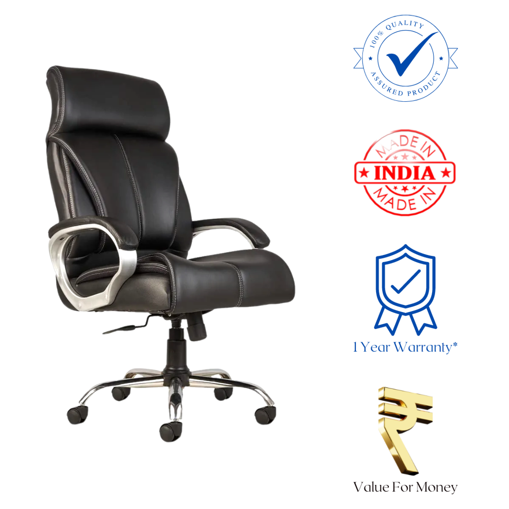 Royale High Back Boss Revolving Office Chair Black 