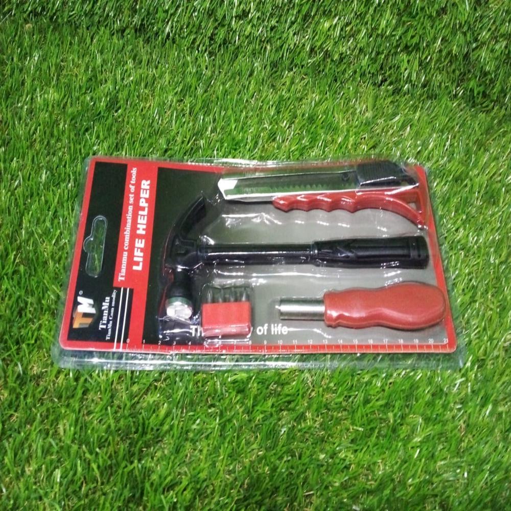 4pc Helper Tool Set - High Carbon Steel, 150mm Size, Multi-color Handles, Induction Hardened Cutting Edges