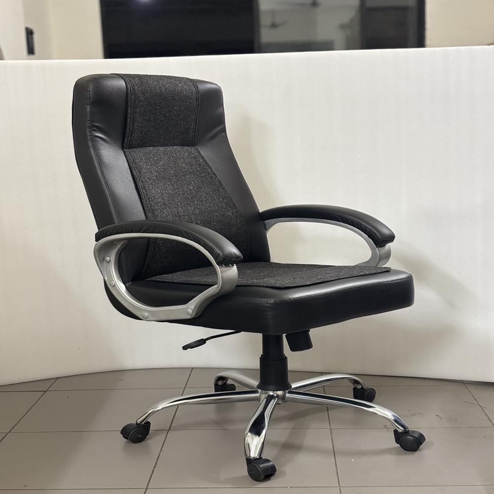 Jute Sense High Back Black Chair