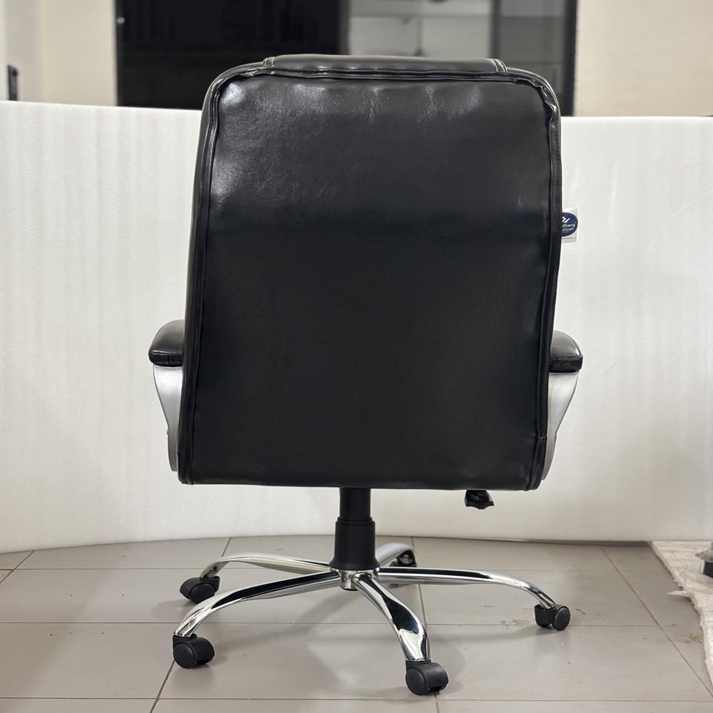 High Mid Knee Tilt Black Office Chair