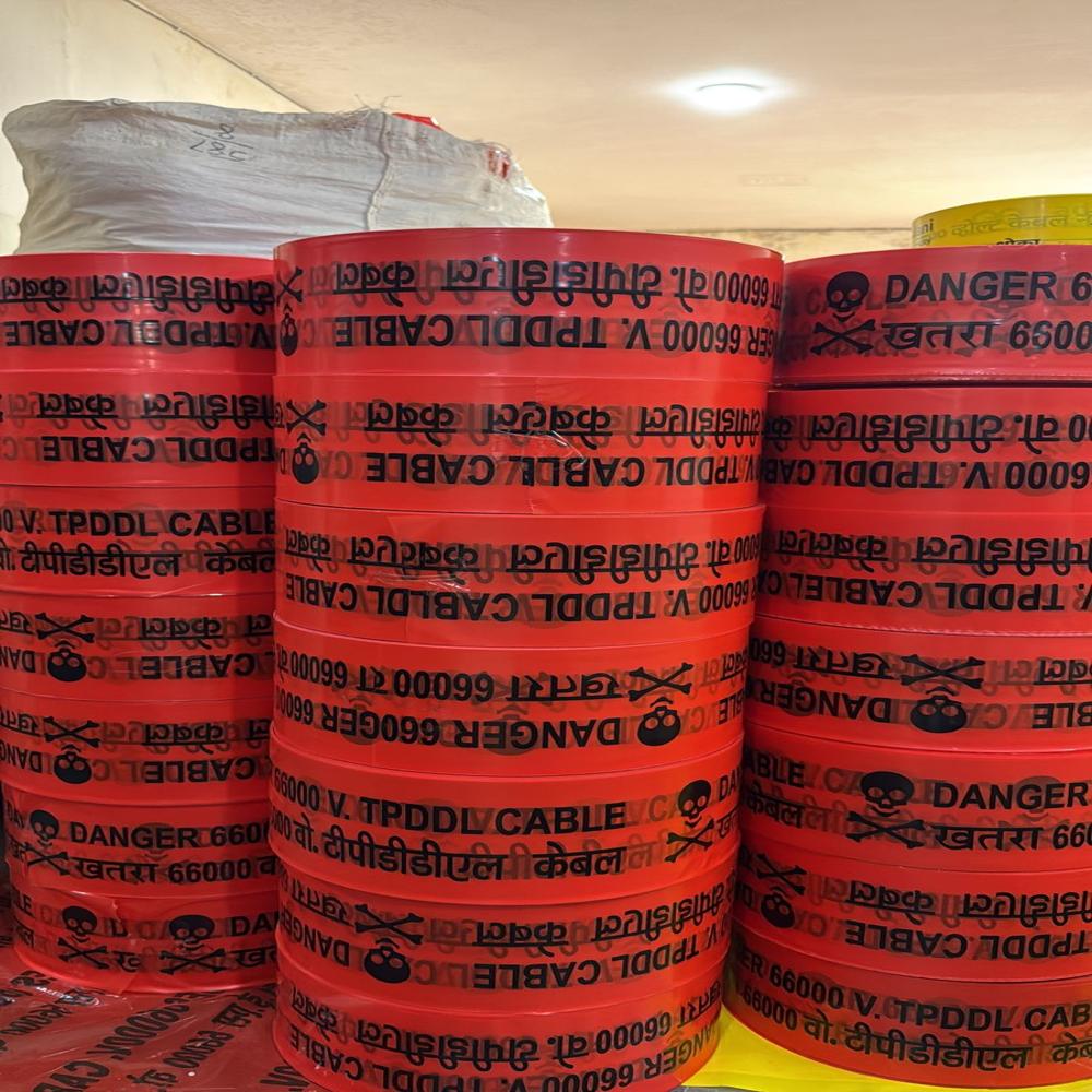 Pipeline Warning Tape - Polyethylene Material, Green Color | High-visibility Warning Messaging For Underground Utilities Protection