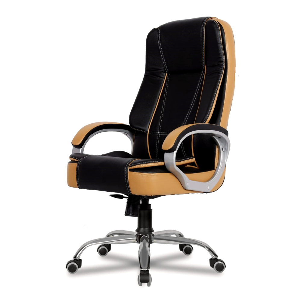 Black and Tan Mid Back Office Chair