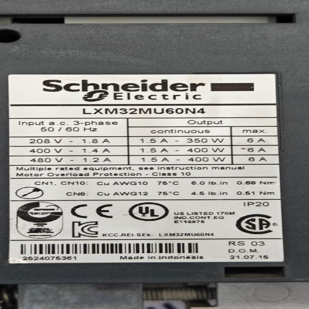 SCHNEIDER LXM32MU60N4