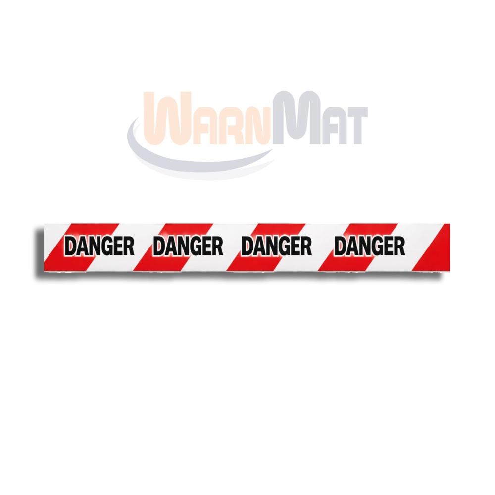 White Barricade Caution Tape - Lldpe Material, 3-inch Width, White Color | Visible Safety Tool For Barrier And Hazard Indication
