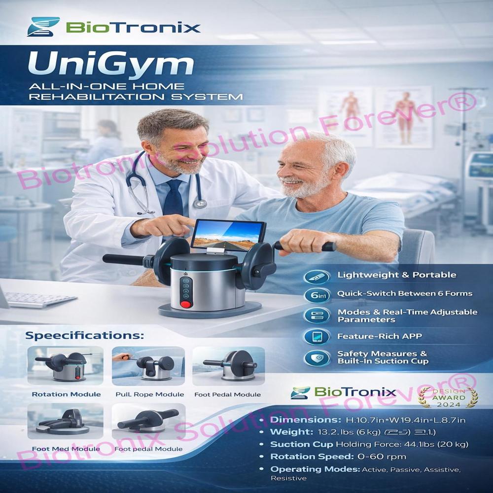 UniGym Compact Physiotherapy Rehab Robot for Everyday Therapy