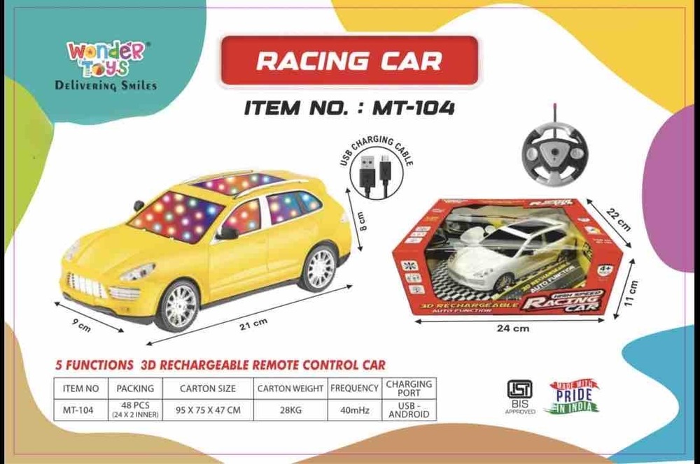 MT104 5 Function 3D Rechargeable Remote Car