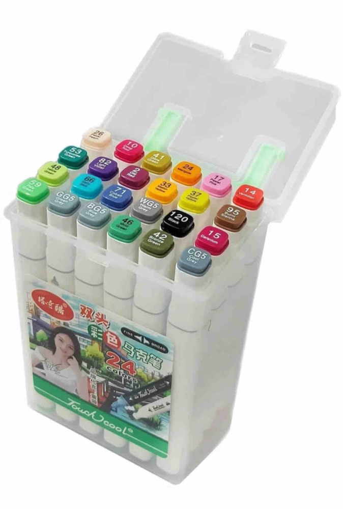 24 Pcs Touch Cool Marker Pen Set