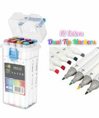 12 Pcs Touch Cool Marker Pens Set