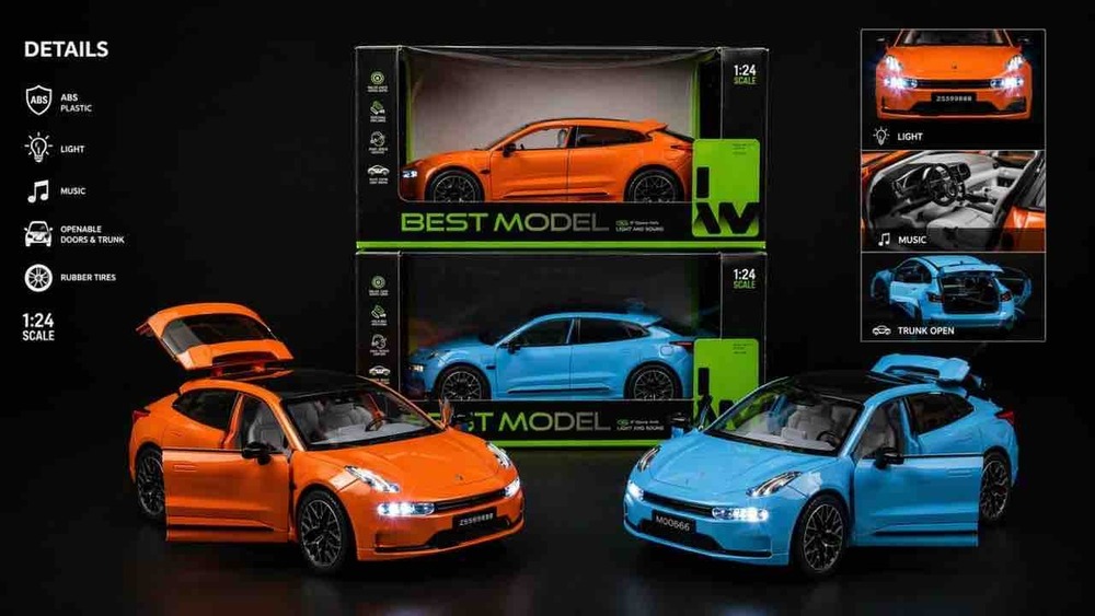 1-24 Tesla ABS Plastic Car