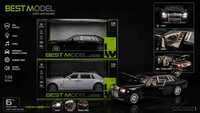 1-24 Rolls Royce Abs Plastic Car
