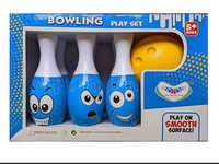 6 Pcs Big Super Bowling - High-quality Plastic, Large 30cm Pins, Multicolor | Manual Play Set, Indoor/outdoor Fun