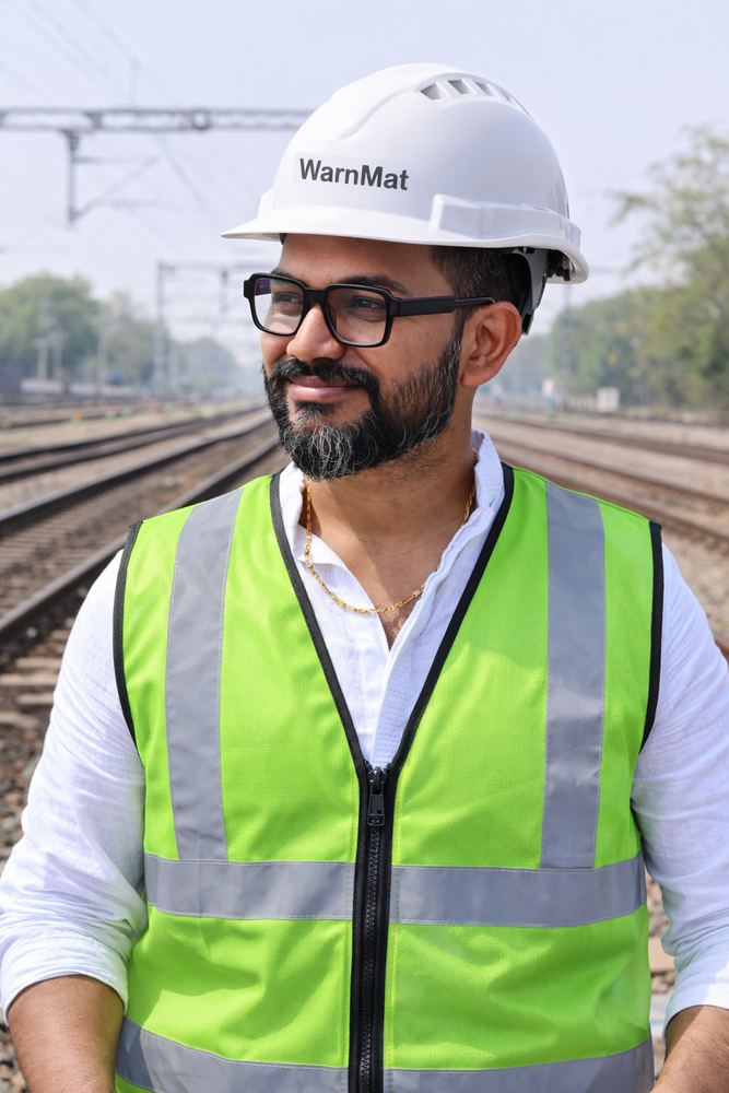 Warnmat Green Safety Jacket - Application: Construction