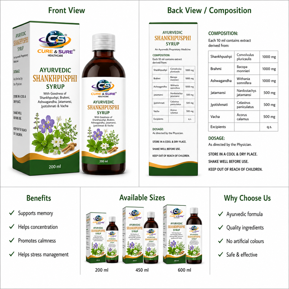 Ayurvedic Shankphushpi syrup Third Party Manufacturing