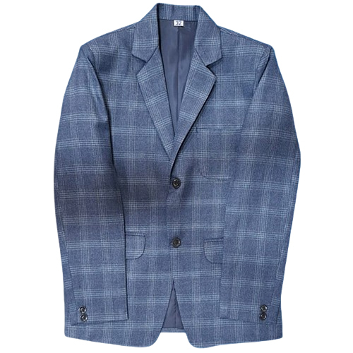 Mens Check Blazer - Chest Size: Varies As Per Size