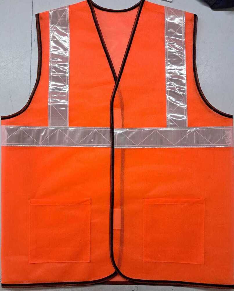 Apparels Fabric Safety Jacket - Color: Green