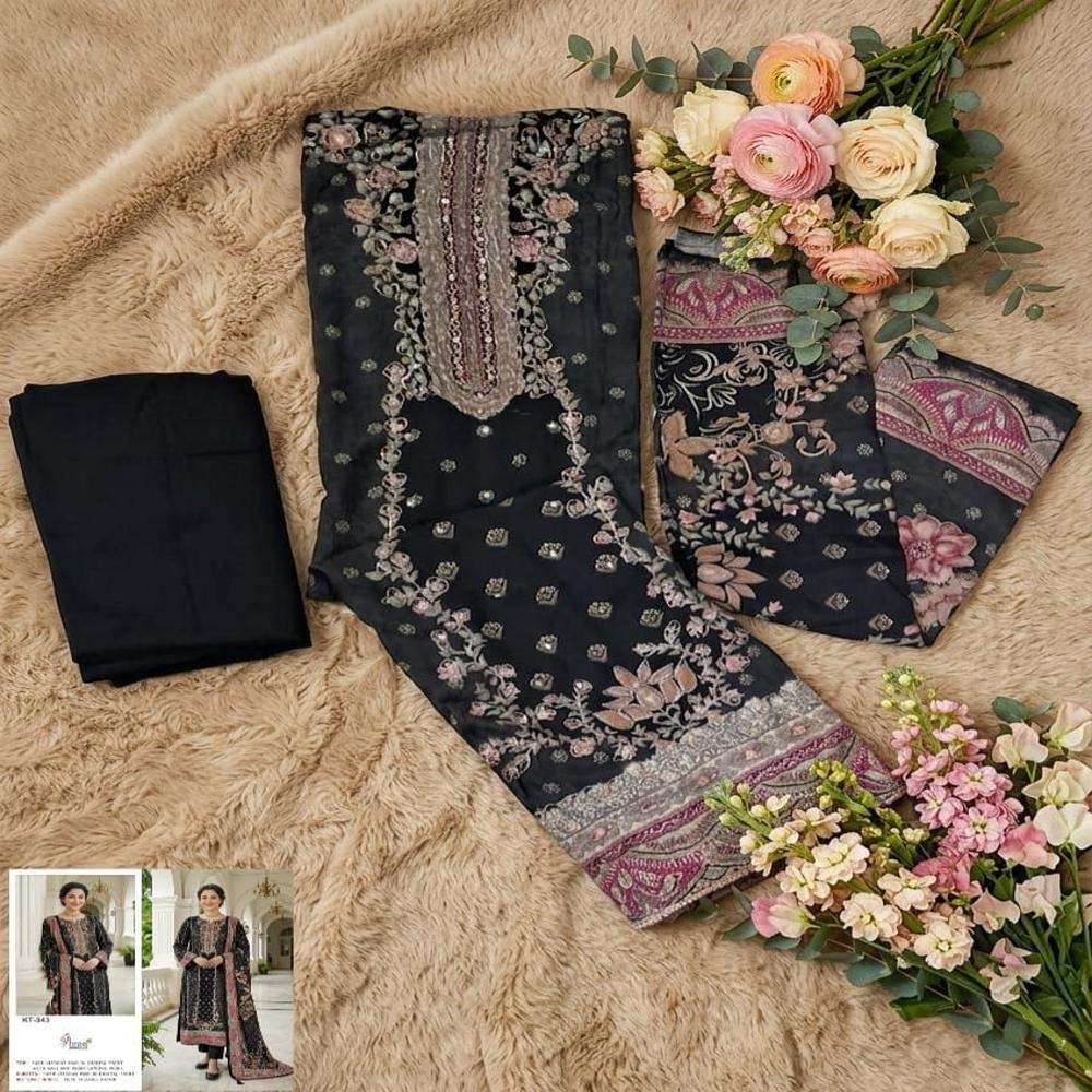 Shree Fab KT 343 - Pure Viscous Maslin Digital Print Pakistani Salwar Suit Wholesale