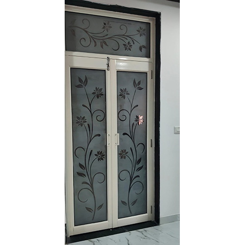 Aluminium Double Doors With Design
