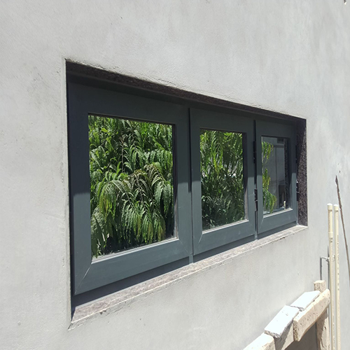 Modern Dark Grey Aluminum Casement Window