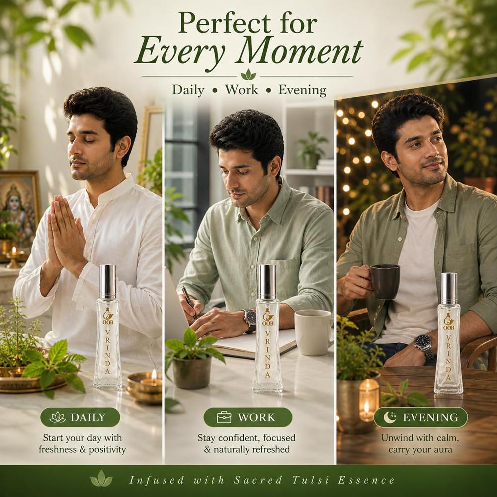 OOB Vrinda Tulsi Perfume for Men & Women