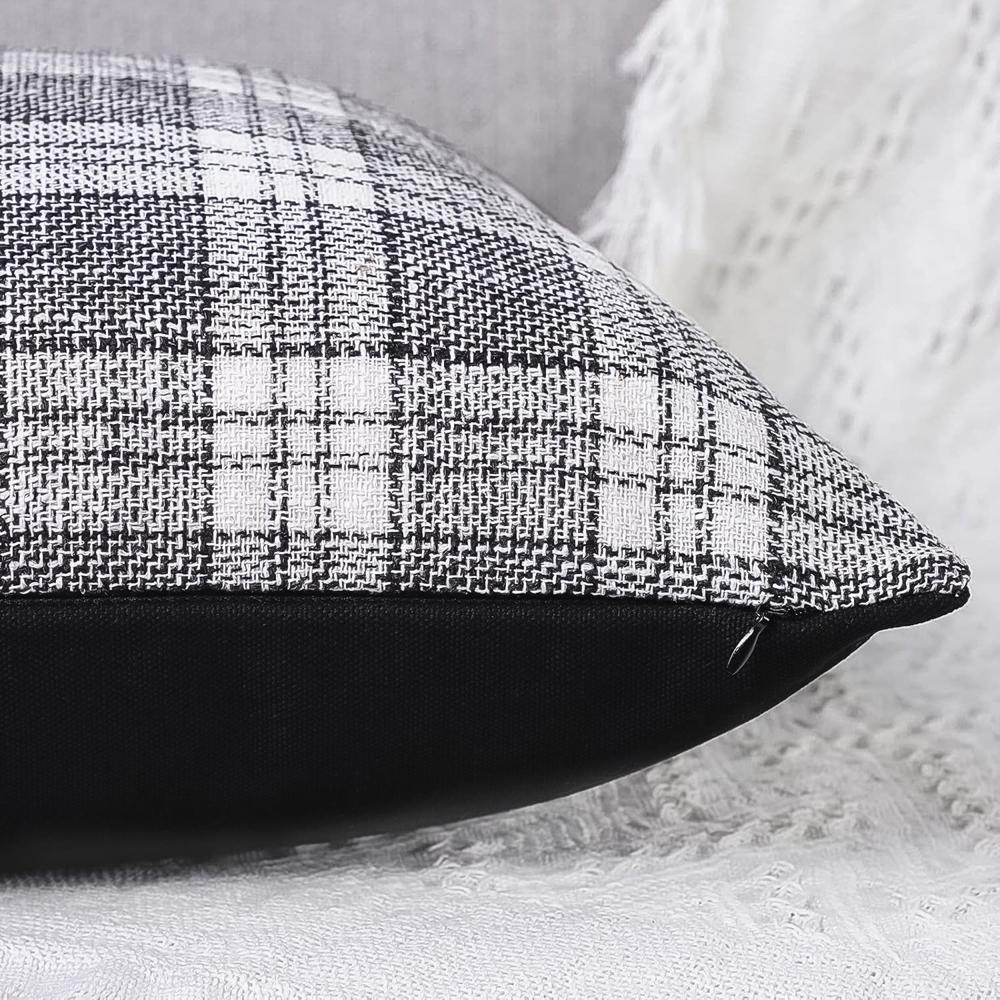 Pillow Covers Cushion Cases Soft Leather and Cotton (23  22 Inch / 1 Pair / 2 Pc)