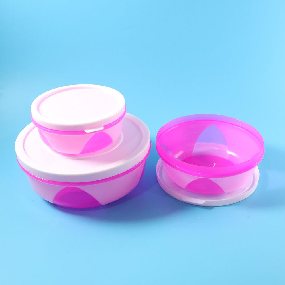Apple Set of 3 Plastic Storage Containers (1 Pc)